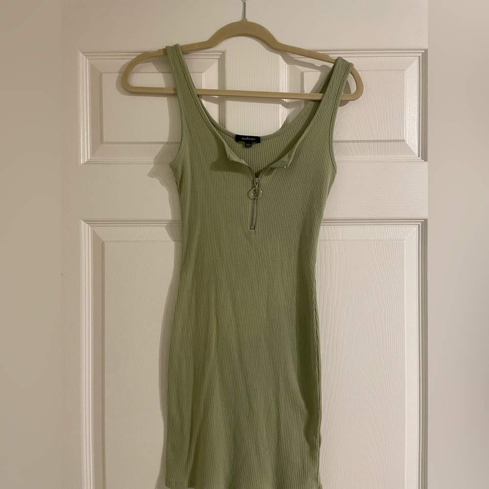 Green Body Con Dress